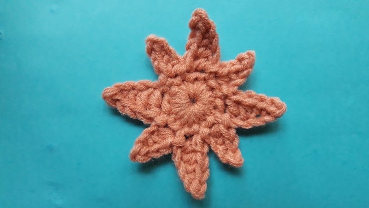 How to Crochet Tiny Sun Applique