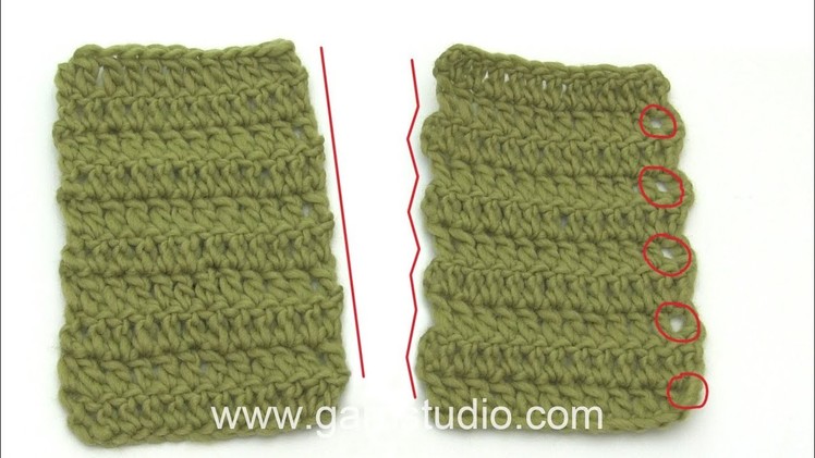 How to get straight edges when crocheting
