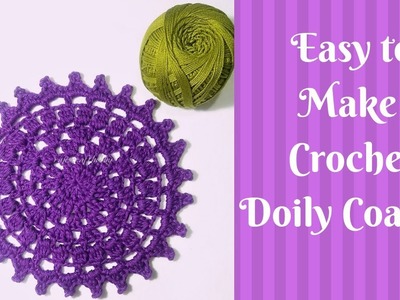 How to Make a Crochet Doily Coaster