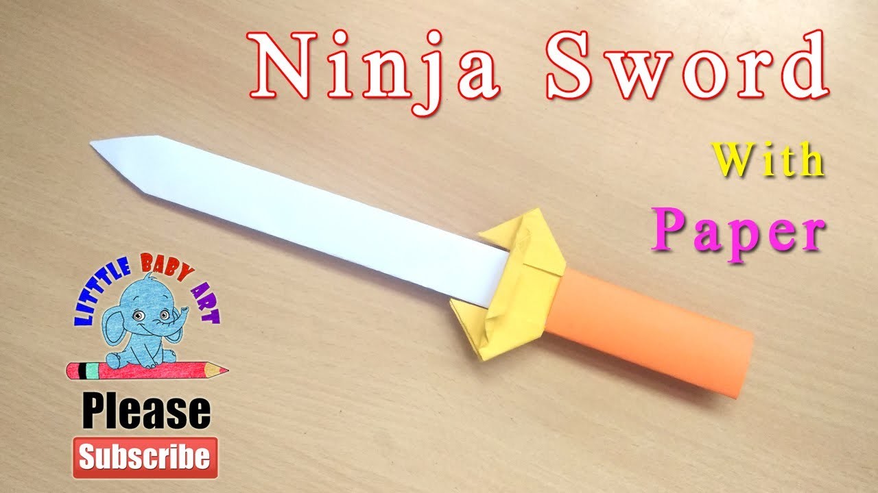 How To Make A Paper Ninja Sword, Paper Ninja Sword Tutorial, DIY Ninja ...