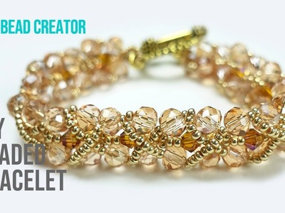 How to make beaded bracelet, Diy jewelry, Beading Tutorial.