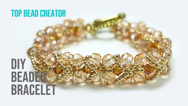 How to make beaded bracelet, Diy jewelry, Beading Tutorial.