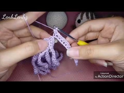 How to make Hair Doll Crochet Amigurumi Pattern Tutorial  - Boneka Rajut