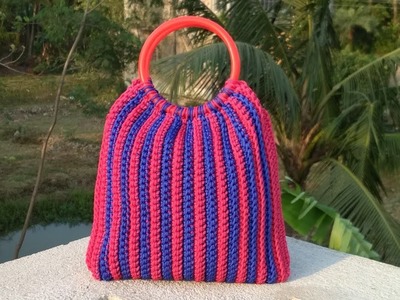 Macrame bag. crochet bag#sangitascraft