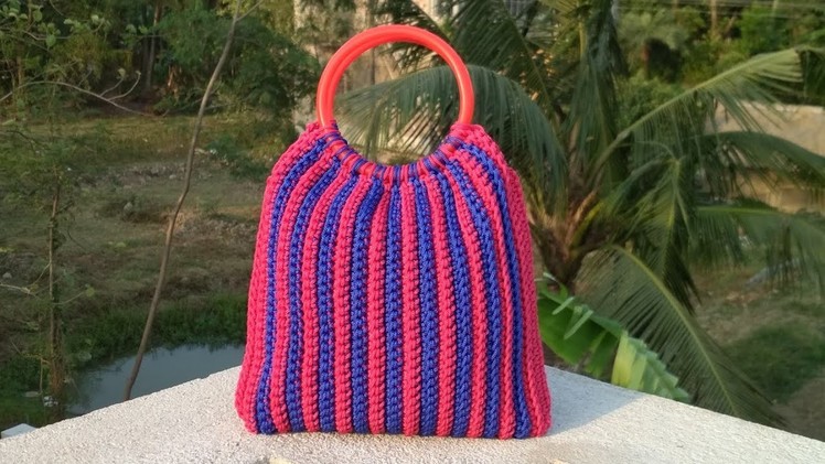 Macrame bag. crochet bag#sangitascraft