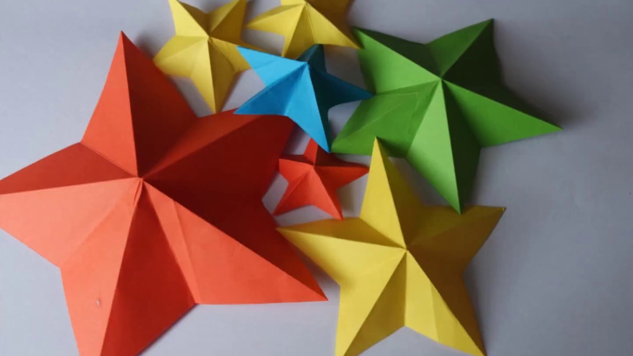 Origami Easy Diy Stars How To Make A 3d Paper Star Tuto Origami étoile 8736