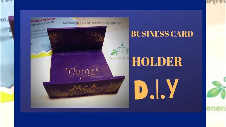 PERSONALIZED BUSINESS CARD HOLDER TUTORIAL DIY #52