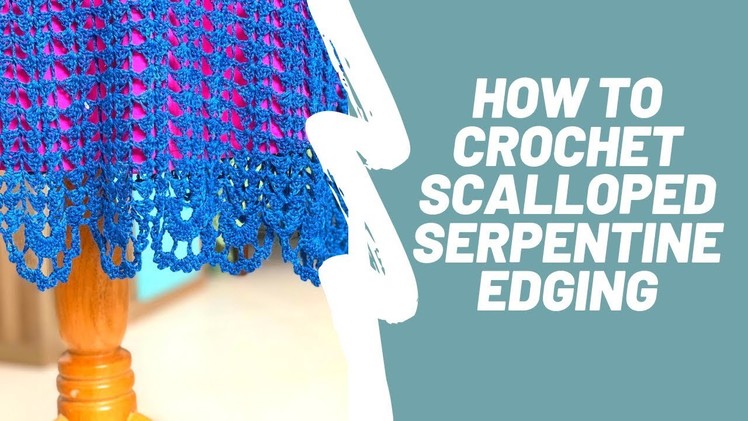 Polly Crochet Skirt Edging Tutorial How to Serpentine a Scalloped Lace Edge  with Charts