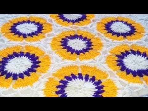 Thalposh, woolen thalposh,crochet rumal design, #118,by||Santosh all art ||