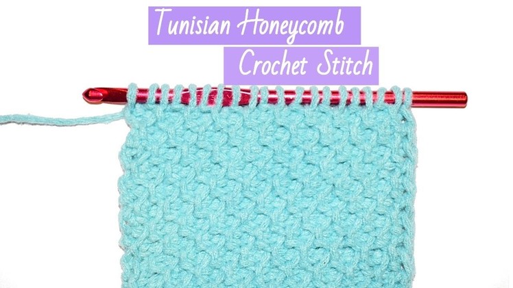 Tunisian Honeycomb Crochet Stitch - crochet jewel