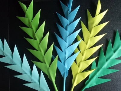 WALL DECOR | BEAUTIFUL DIY PAPER LEAVES | A SIMPLE TUTORIAL VIDEO