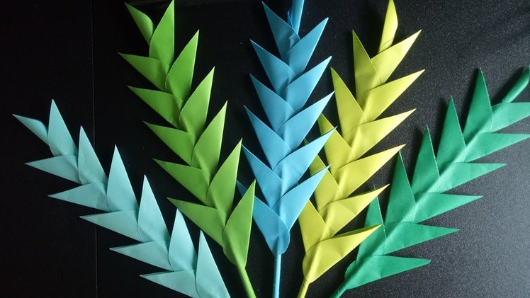 WALL DECOR | BEAUTIFUL DIY PAPER LEAVES | A SIMPLE TUTORIAL VIDEO