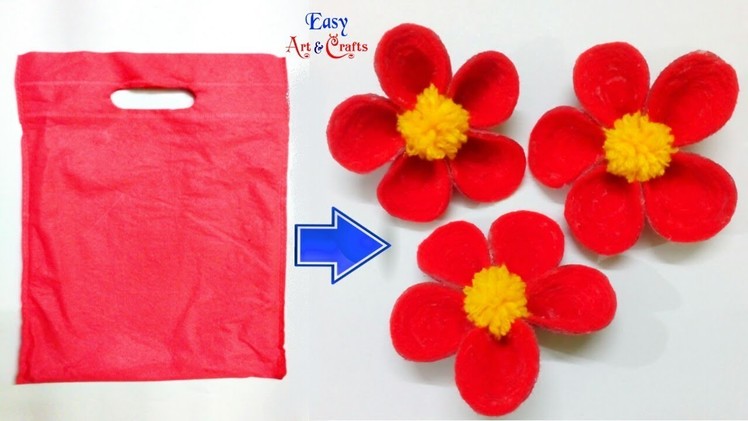 DIY Best Out of Waste - Waste Fabric Bag Craft - Woolen Craft Ideas - Waste Material Crafts Ideas