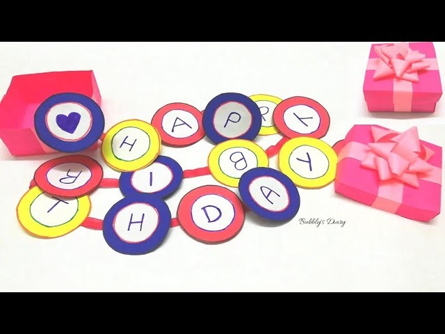 DIY Birthday Gift Ideas - birthday gift box - Gift box tutorial - Paper Craft