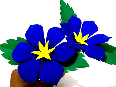 Diy paper craft.kaagaj.kaagaz ke phool kaise banaye 21.How to make beautiful paper flower for gift