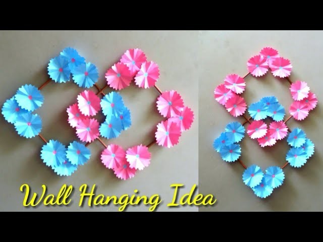 DIY Paper Flower Wall Hanging | Wall Hanging Craft | Easy Wall Hanging Idea | Paper Craft