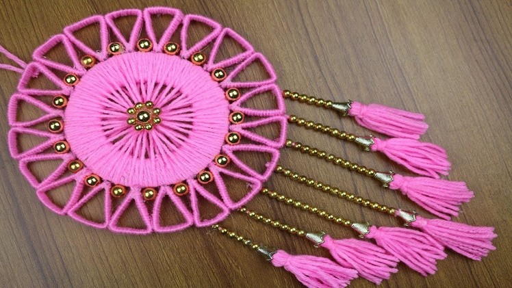 DIY Woolen Craft idea - How To Make Beautiful Door.Wall Hanging || Best out of waste - Woolen Design
