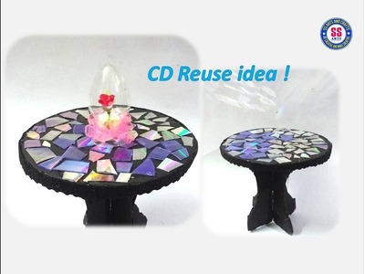 #diycrafts#BestoutOfWaste#  Recycled Old CD Craft idea for Home Decor||Cardboard Reuse idea