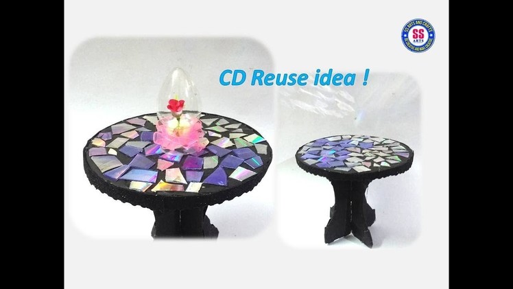 #diycrafts#BestoutOfWaste#  Recycled Old CD Craft idea for Home Decor||Cardboard Reuse idea