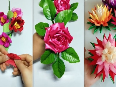 EASY CRAFT | 5+ WAYS TO MAKE A FLOWERS