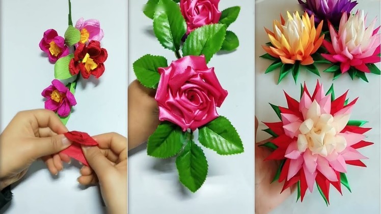 EASY CRAFT | 5+ WAYS TO MAKE A FLOWERS