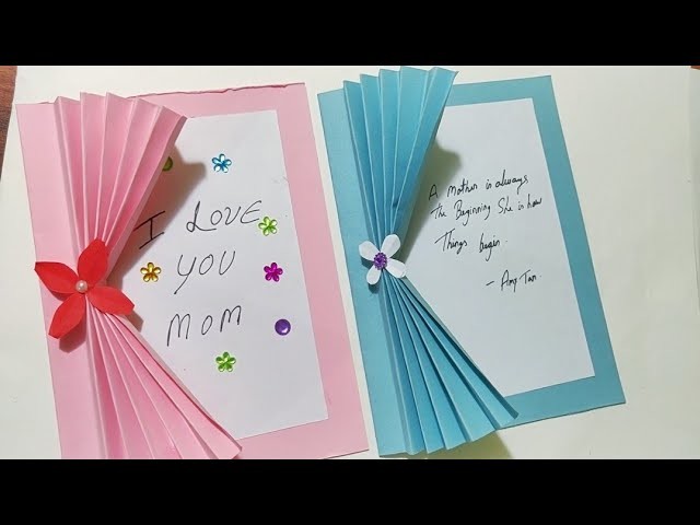 Handmade mother's Day card  #mothersday #mothersdaycard #handmadecard | Art and craft ideas