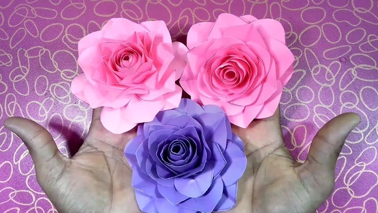 How to Make Beautiful Flower with Paper | Paper Craft - DIY Paper Flower | I Miss You |