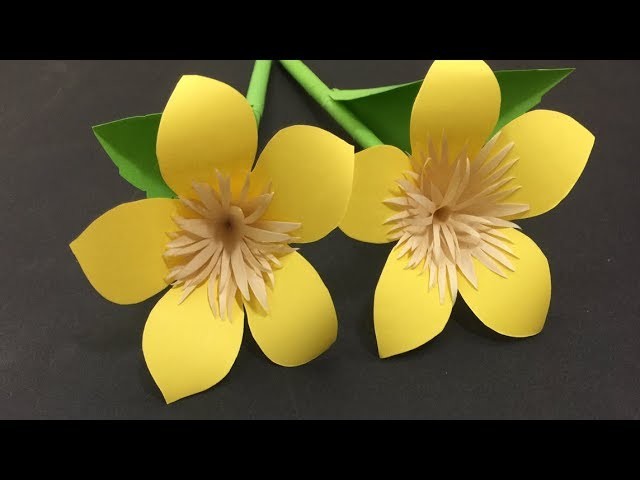 How to Make Paper Flowers #62, DIY PAPER, decoration craft interior, crepe paper,origami flowers