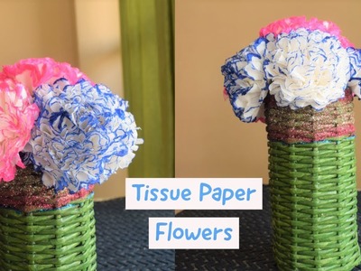 How to make tissue paper flower | easy paper craft ideas | parul pawar