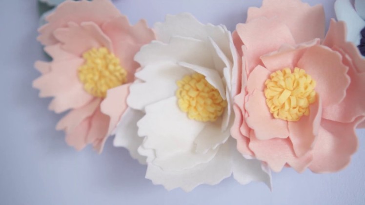 In Bloom Felt Flower Wreath Craft Kit - from MakeBox + Co.