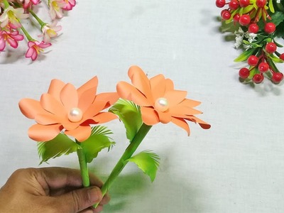 Paper flower DIY | How to make Flower With Paper | Paper Craft Ideas