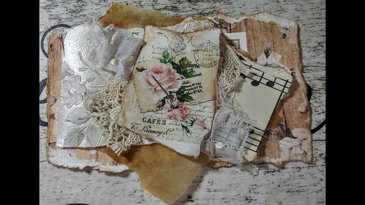 Paper & Lace  Junk Journal Embellishment Craft With Me