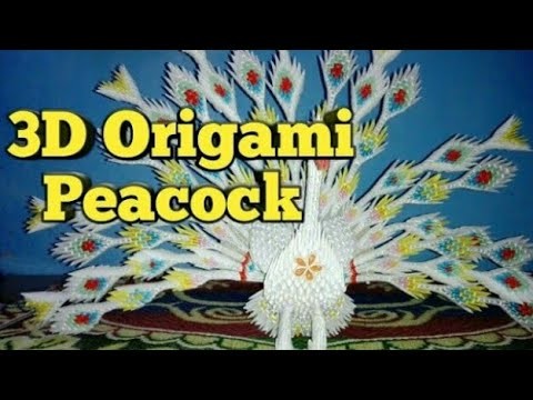 #art & craft lover#3DOrigamiPeacock How to make 3D  Origami Peacock.DIY 3D ORIGAMI PAPER PEACOCK