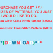 CRAFTS Balloon Glow Cross Stitch Pattern***LOOK***Buyers Can Download Your Pattern As Soon As They Complete The Purchase