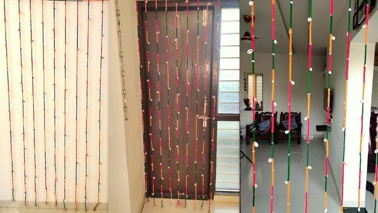 DIY Door Hanging | How to Make Door Hanging Toran at Home | Woolen Crafts Idea