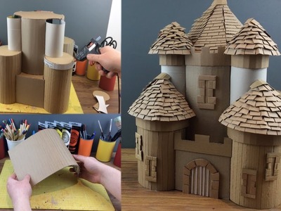 Easy How To Make a Giant Paper.Cardboard Fantasy Castle