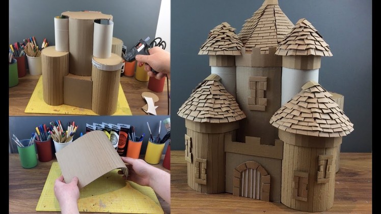 Easy How To Make a Giant Paper.Cardboard Fantasy Castle