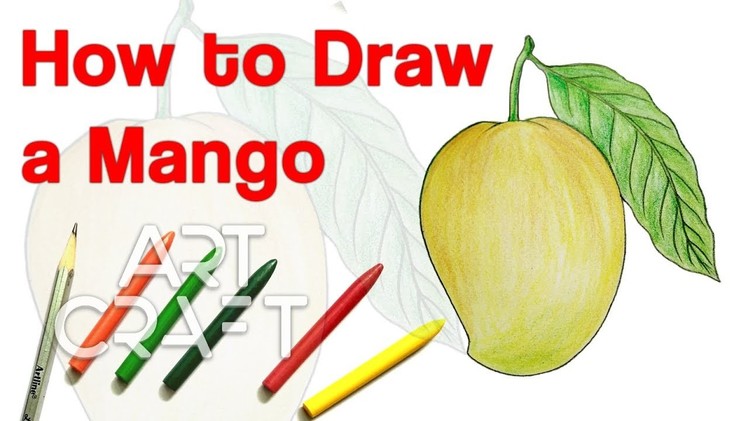 Easy Mango Drawing Step by Step