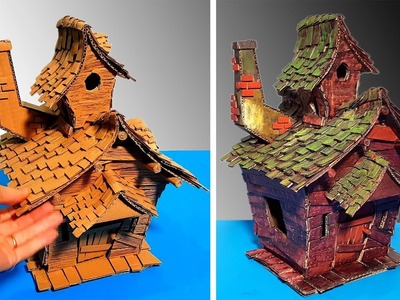 How to Build Amazing Beautiful Witch House Using Cardboard