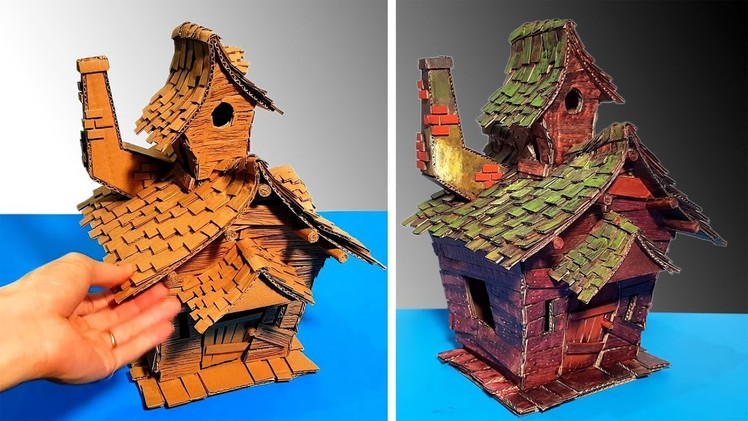 How to Build Amazing Beautiful Witch House Using Cardboard