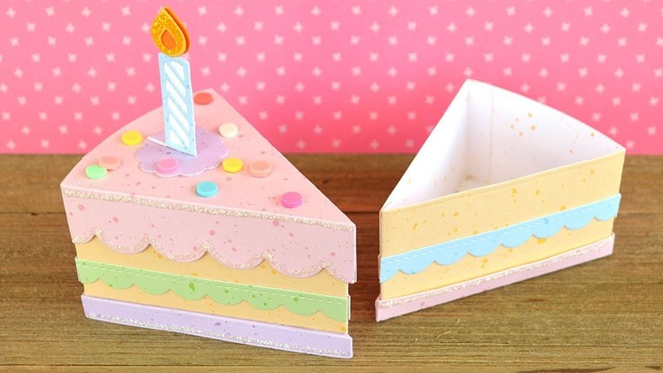 How to create a cute birthday cake treat box