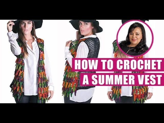 HOW TO CROCHET THIS SUMMER VEST  - EASY AND FAST - BY LAURA CEPEDA