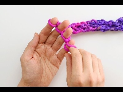 How to Finger Knit | Easy Finger Knitting Instructions