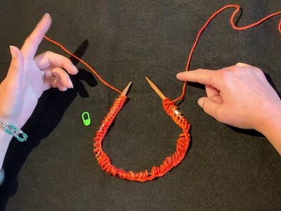 How to join your stitches for knitting in the round