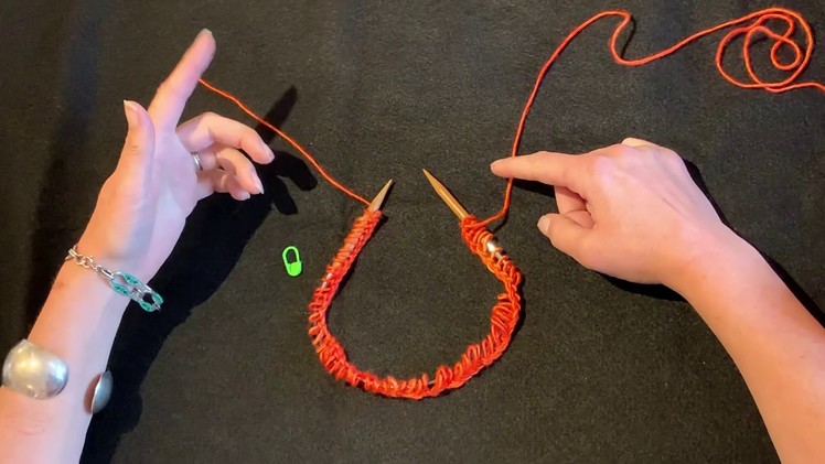 How to join your stitches for knitting in the round