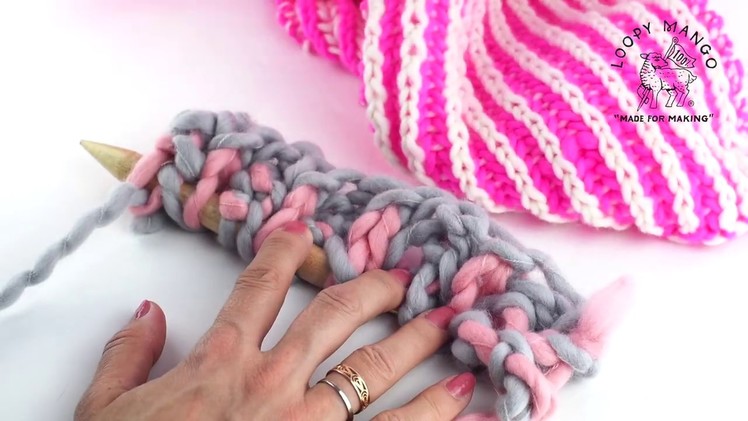 How to knit 2 Color Brioche