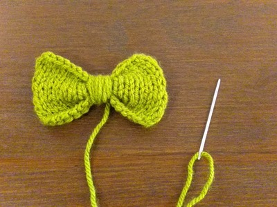 How to Knit Bow ( Stockinette Stitch ) in Any Size, Any Yarn, Any Gauge By Clydknits.