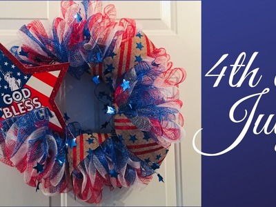How to make a 4th of July Wreath Dollar Tree