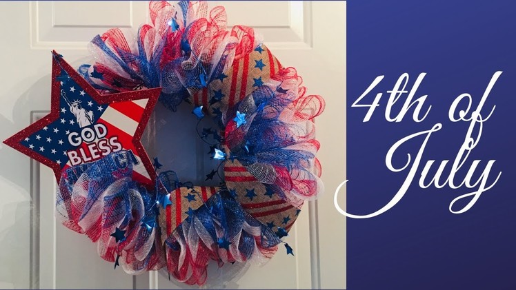 How to make a 4th of July Wreath Dollar Tree