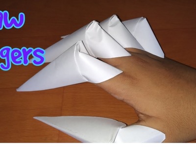 How to Make a Finger Claws - Claws - Paper Origami - At Home - Easy